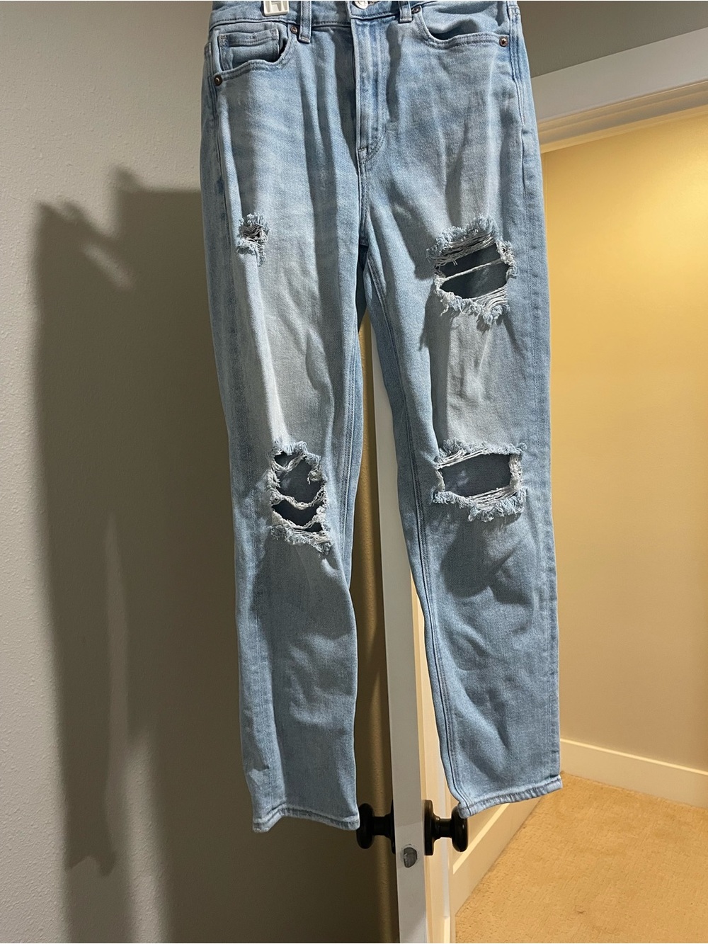American Eagle Outfitters Blue Skinny Jeans Distressed Style